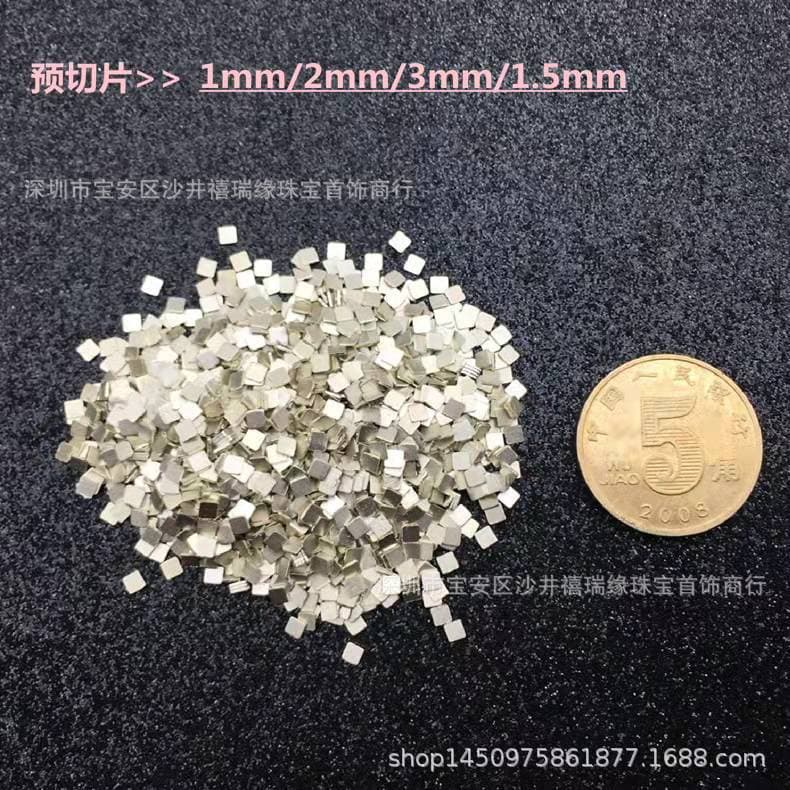 Custom Low-Temp 2*2mm Medium-Temp Silver Solder Sheet, High-Temp Silver Solder Powder, Silver Solder Rod, Silver Brazing Welding Material