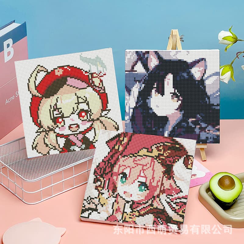 Manufacturer Wholesale Children's Diamond Painting Handmade DIY Mosaic Stickers Original God Walnut Mosaic Stickers Cultural and Creative Stalls