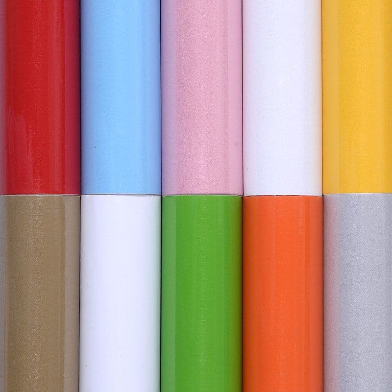 Thickened Pearl Lacquered Sticker Cabinet Furniture Renovation Wallpaper Cabinet Wardrobe Solid Color Wall Sticker Waterproof Wall Zhao Zhou