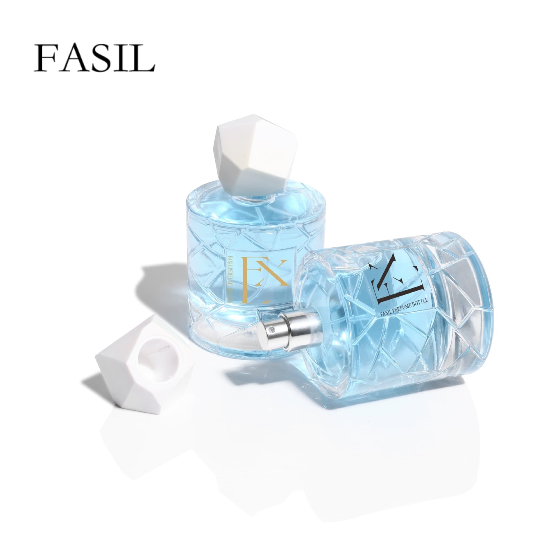 In Stock Ice Crackle 50ml 100ml Perfume Fine Mist Spray Refill Bottle Fashion Round Perfume Bottle