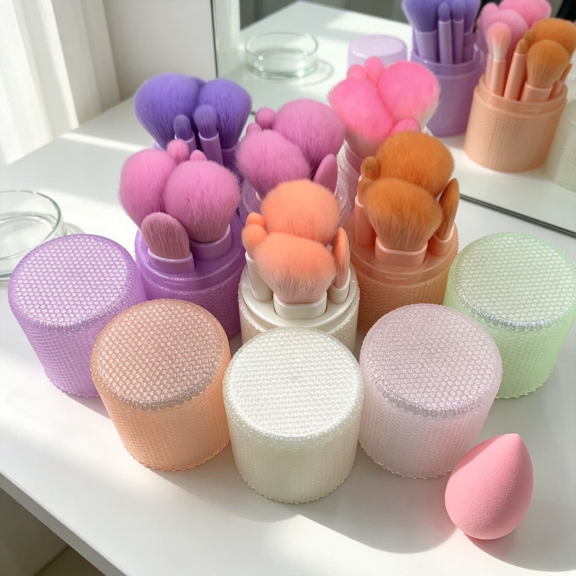 Cross-Border Hot-Selling 5-Piece Makeup Brush Set, Ultra-Soft Powder and Contour Brushes, Travel Makeup Tools