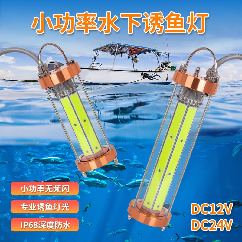 Underwater LED Fish Attracting Light, High Brightness, Waterproof, Fishing Light for Sea Fishing and Yacht Fishing, 24V 600W