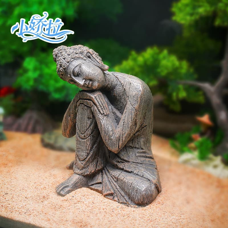 New Zen Entryway Decor Buddha Statue Office Landscape Ornament Home Decoration Creative New Chinese Style Living Room Meditating Buddha