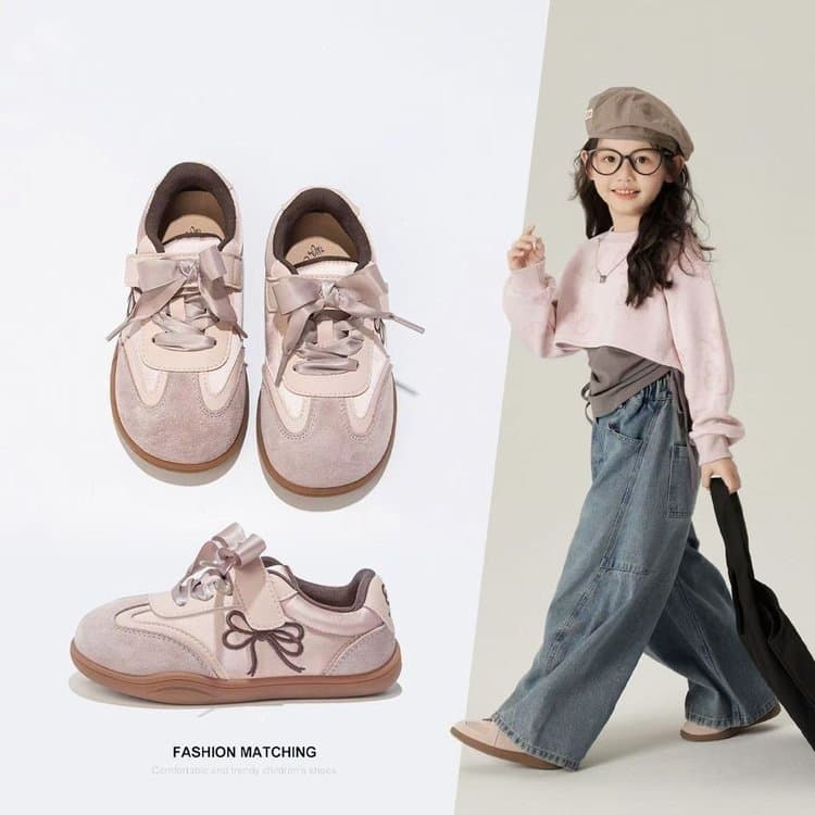 Children's Sneakers New 2025 Spring/Autumn Season Comfortable Breathable Girls' Cute Casual Shoes Fashion Sports Shoes Kids' Shoes