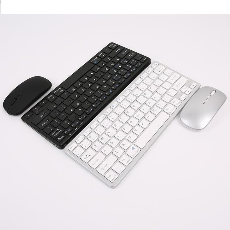 Factory Wholesale Cross-Border Silent Key Office Bluetooth Dual-Mode 98-Key Wireless Keyboard and Mouse, Wireless Dual-Mode Quick Connect