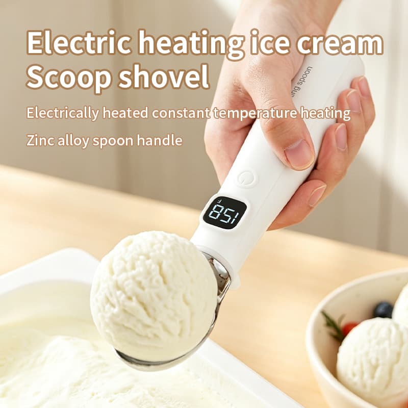 Cross-border New Amazon Ice Cream Electric Heating Spoon Self-Melting Ice Cream Household Kitchen Electric Heating Spoon