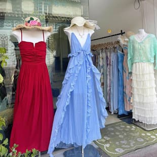 Beach Vacation Style Dress Women's Summer New Season Four Seasons Women's Clothing Wholesale Physical Store Live Street Stall Sourcing
