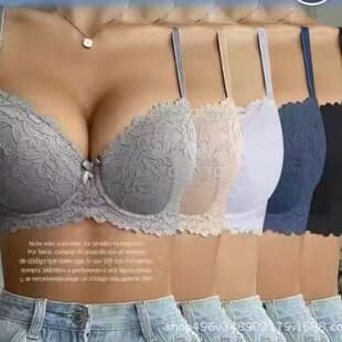 European Size Amazon Cross-border TK Shein Bestseller TEMU Plus Size Push-up Underwire Fixed Cup Lace Bra