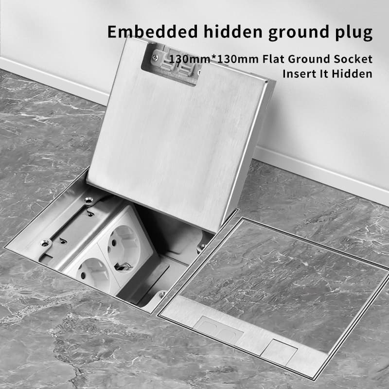 Foreign Trade European Plug French Plug TPC Fast Charge 20W Marble Tile Floor Socket Invisible Flush Hidden Recessed