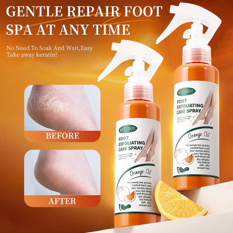 Cross-border Turmeric VC Exfoliating Spray - Foot Care for Chicken Skin, Cleansing Dead Skin, Moisturizing and Smoothing Foot Spray for Export