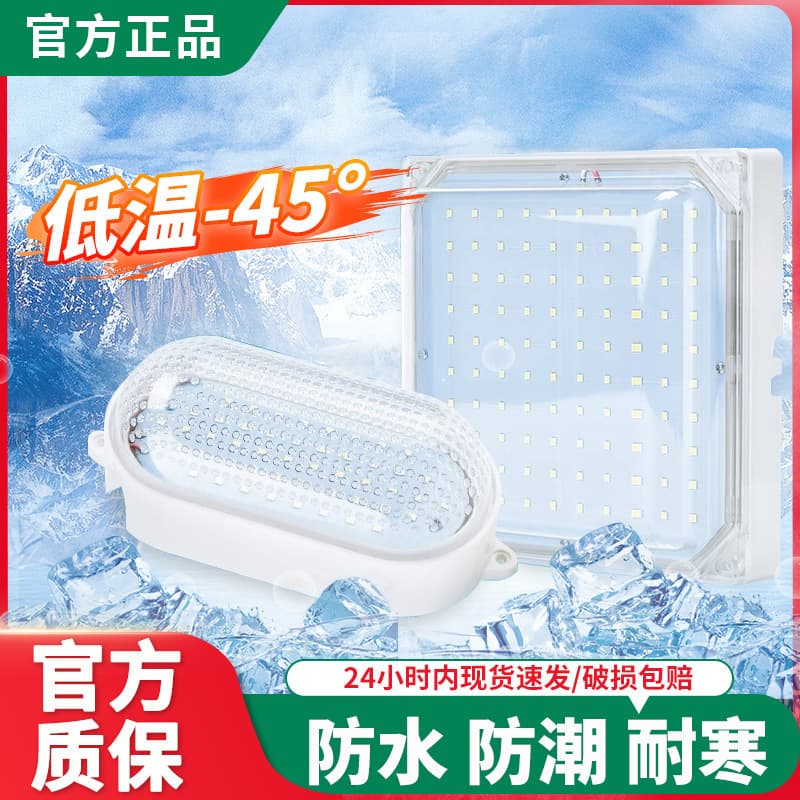 LED Cold Storage Special Light Waterproof Damp-proof Lighting -40°C Low Temperature Three-proof Lamp 10W/20W Bathroom Fixture