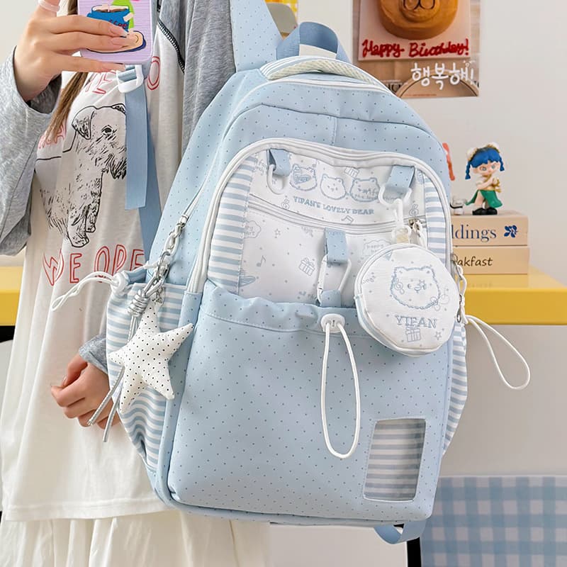 2026 New Backpack for Middle School, High School, and College Students, Large Capacity Laptop Travel Backpack, Stylish Design