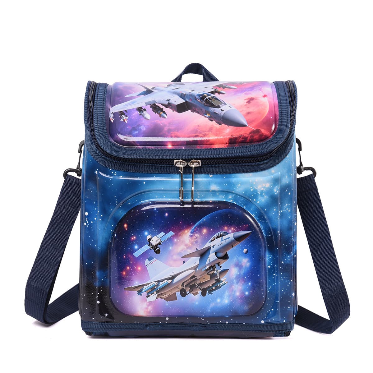 Cross-border Foreign Trade Kids Lunch Bag PC Hard Shell Backpack Spider-Man Cartoon Crossbody Lunch Bag Student Bag