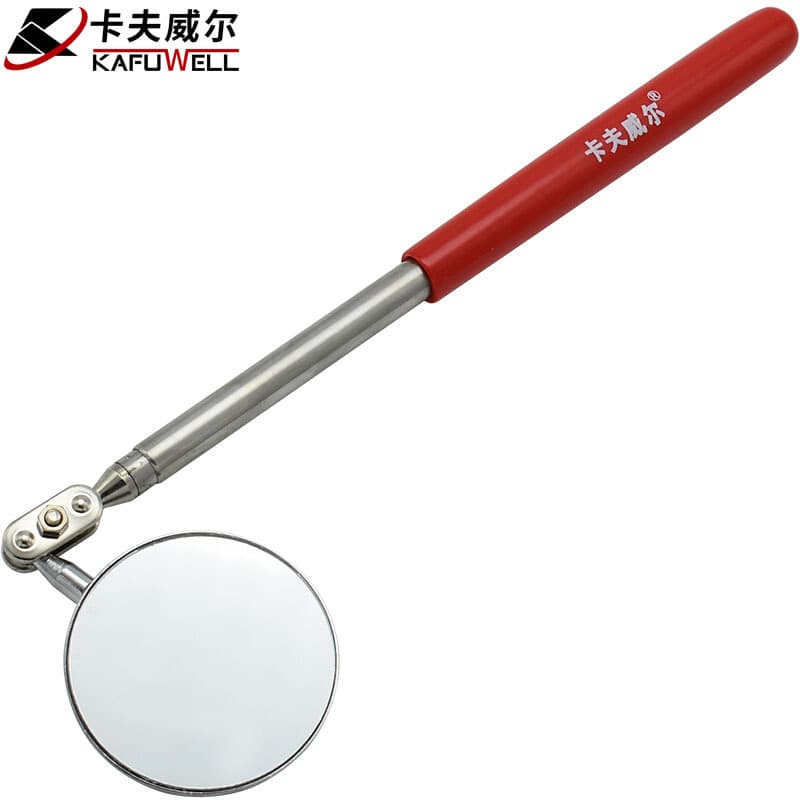 Kafwell Telescopic Universal Inspection Mirror Round Mechanical/Automotive Repair Detection Equipment Maintenance Reflector