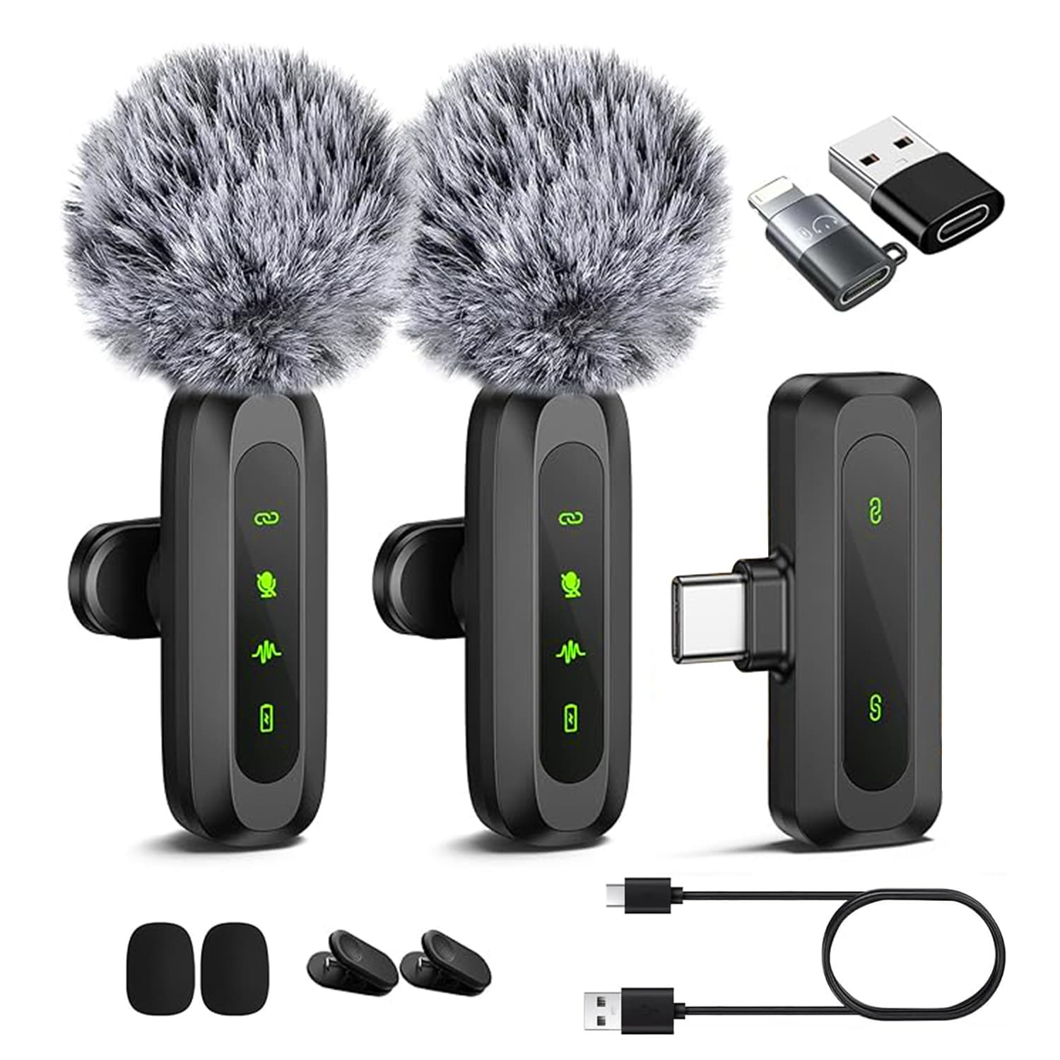 Original Private Mold J3 Lavalier Microphone for Live Streaming Noise Reduction Video Recording Mini Wireless Clip-on Mic
