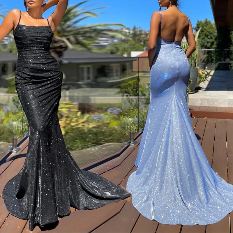 2023 European and American New Women's Fashion Sleeveless Camisole Dress Slim Fit Long Dress for eBay Amazon Cross-border