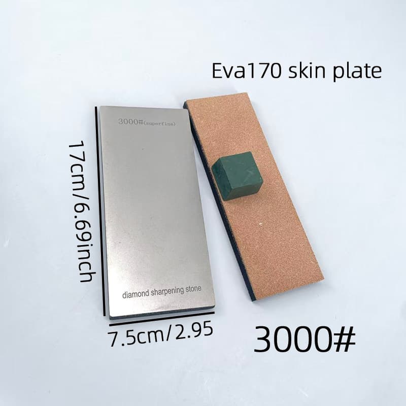 Home Diamond Sharpening Strop Compound with EVA Base, Single-Sided Thick Version, Anti-Slip, for Kitchen Knife Sharpening and Honing