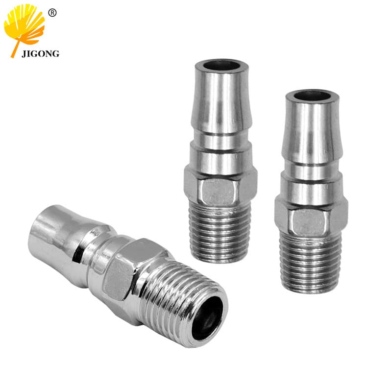 Nail gun accessories: T64 steel nail gun, F30, 422, 625, T50 pneumatic nail gun, butt cap connector (male thread).
