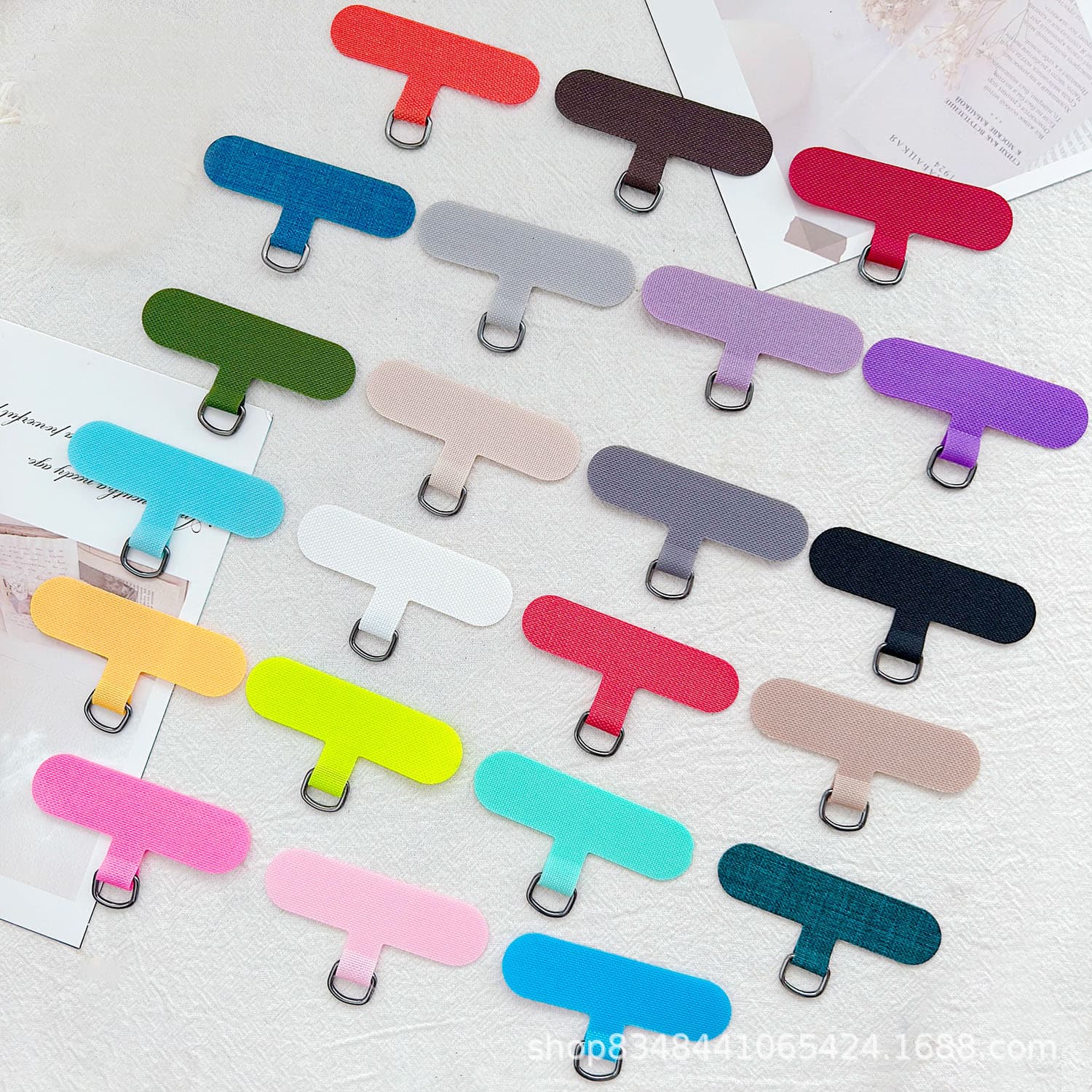 Factory direct sales of mobile phone lanyard pads, fixing pads, mobile phone case lanyard patches, D-ring pads, anti-back sticker clips.