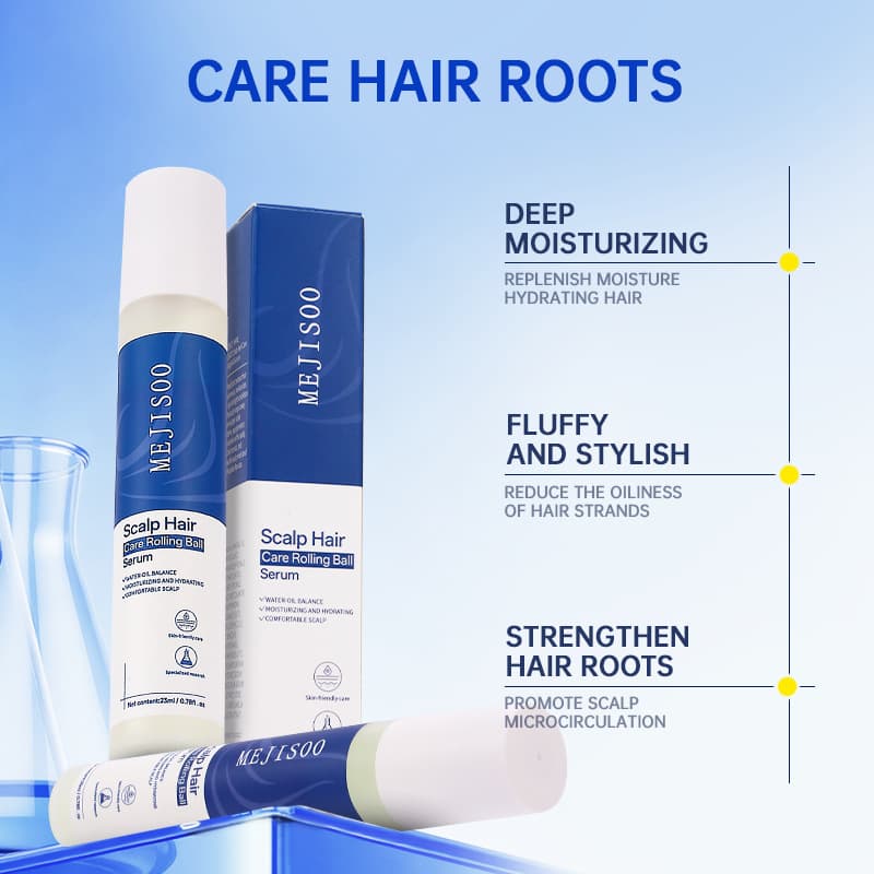 Care Rolling Ball Serum Scalp Hair Care Rolling Ball Essence Refreshing Moisturizing Nourishing Scalp Serum