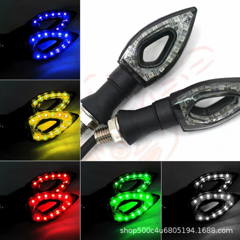 Motorcycle Turn Signal Assembly Modified LED Direction Light Decorative Light Accessories Turn Light for Scooter
