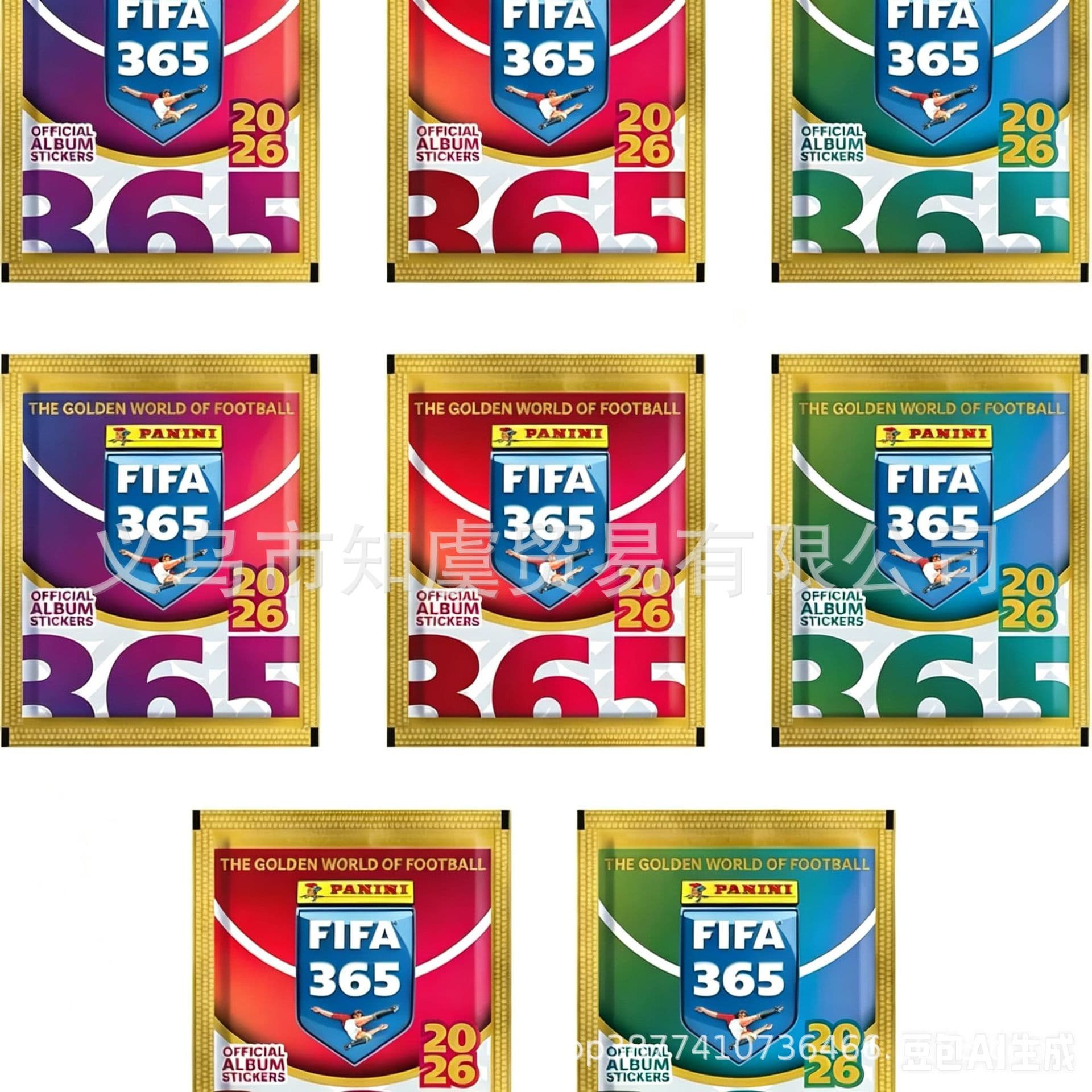 Cross-border Panini FIFA 365 2026 Sticker 8 Bags Panini FIFA 365 Stickers