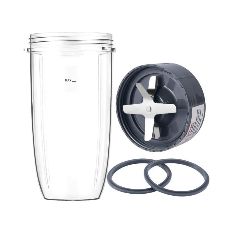 900W Nutri Blender Cup and Blade Replacement Parts 32oz Cup, Blade Base, Sealing Ring