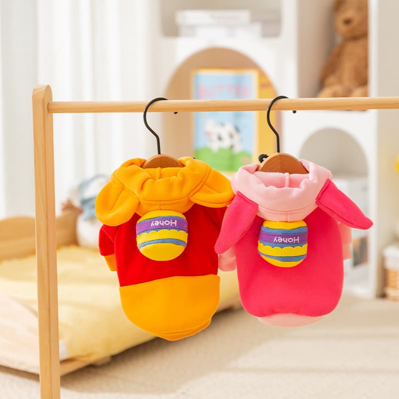 Pet Costume Winnie the Pooh Fit Dress Dog Sweater Thin Cat Two-legged Costume Small and Medium Dog Funny Clothes