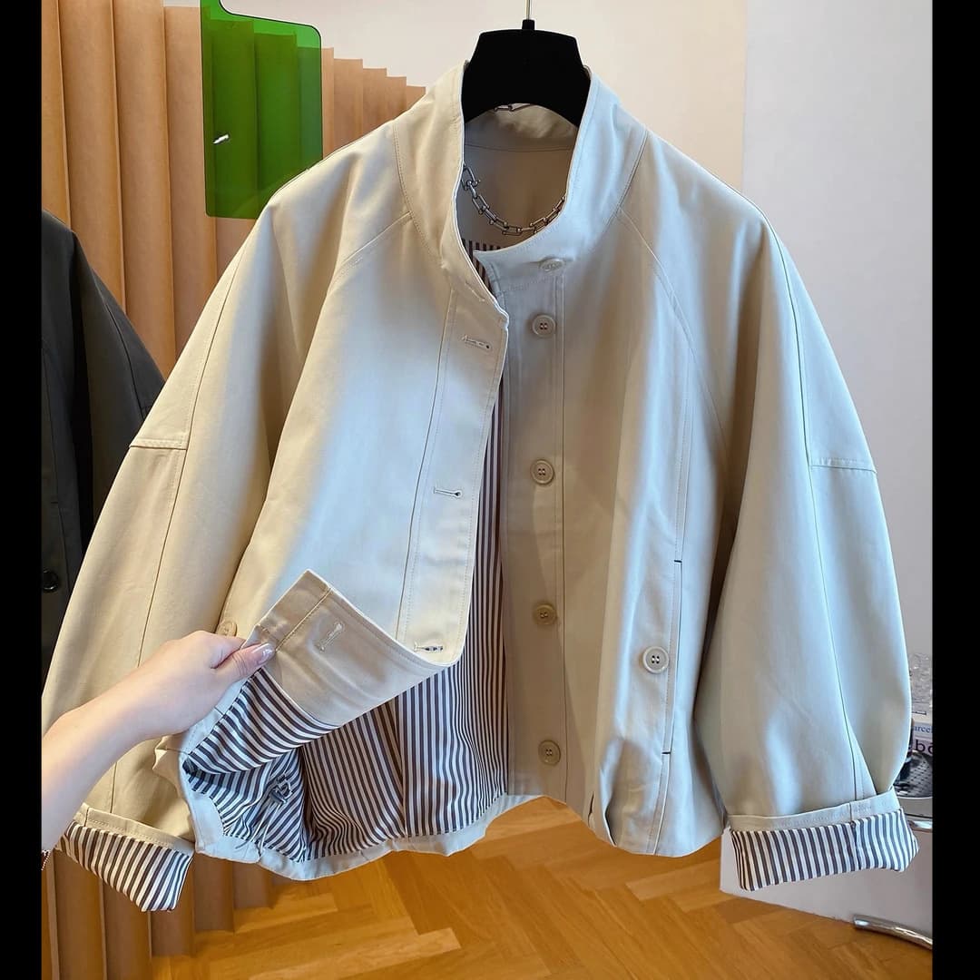 New Spring and Autumn Design Women's Short Jacket, Niche Hong Kong Style Versatile Jacket for Women, 2025 New Black