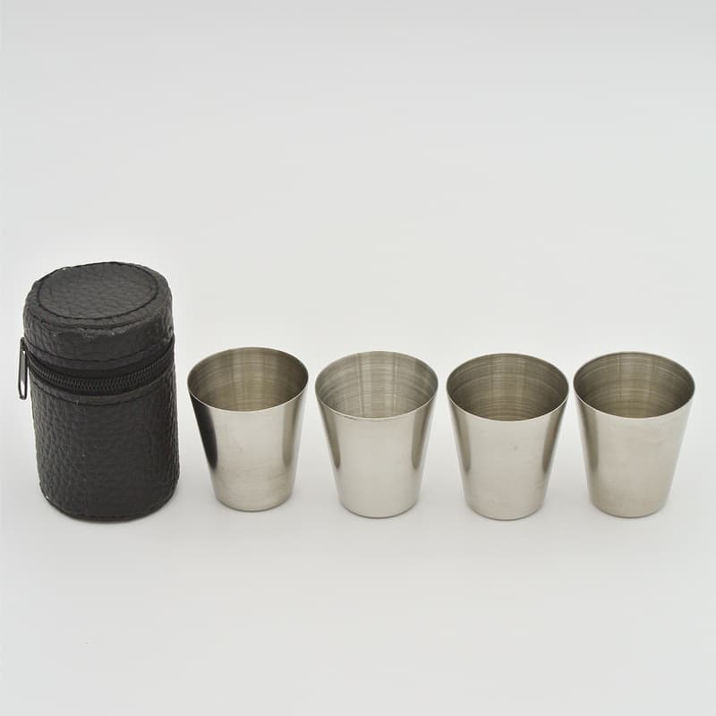Manufacturer Supply 30ML Stainless Steel Small Shot Glass Set, Portable for Outdoor Travel and Picnics