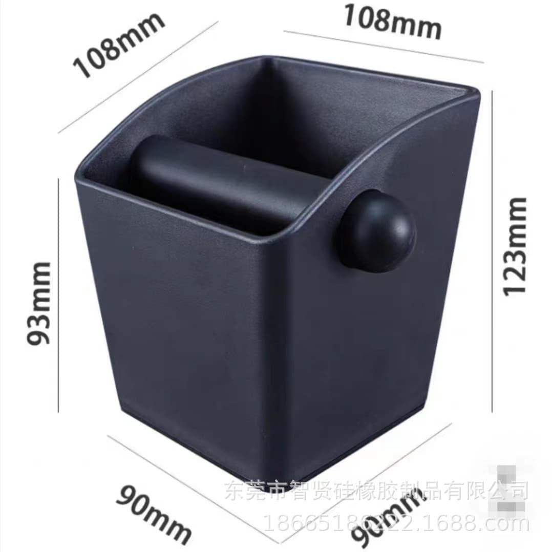 Factory Stock ABS Knock Box for Coffee Grounds, Stainless Steel Coffee Waste Bin with Various Sizes for Grounds Storage