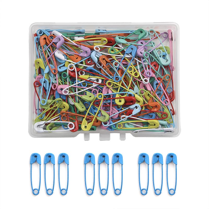New style 150 pieces/box 19mm small color pins for fixing clothing buckle pins clothing tag tag lock pins wholesale