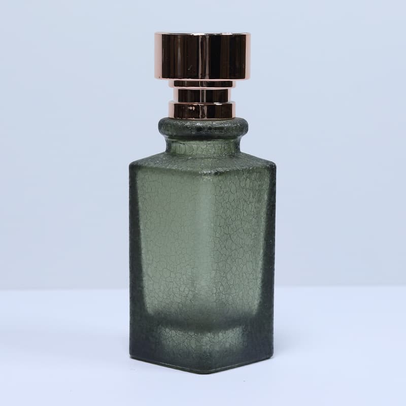 Custom 50ml Square Snap-On Premium Portable Perfume Bottle Cosmetic Refillable Spray Bottle Empty