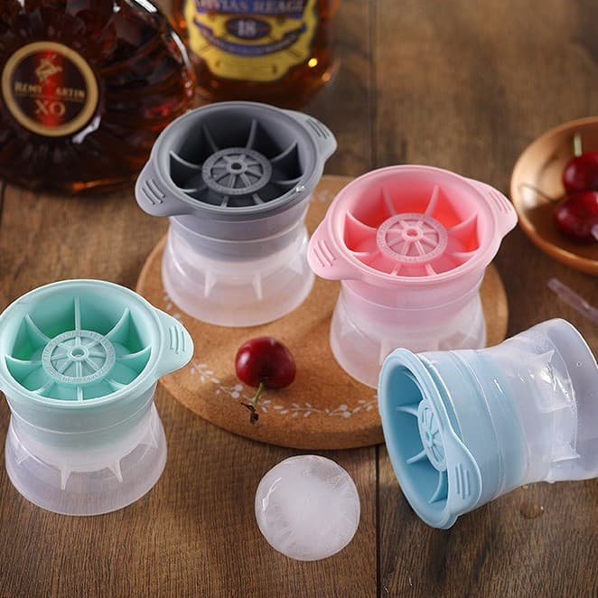 Silicone Ice Ball Mold Round Large Ice Cube Tray Whiskey Freeze Ice Cube Maker Creative Sphere Ice Mold