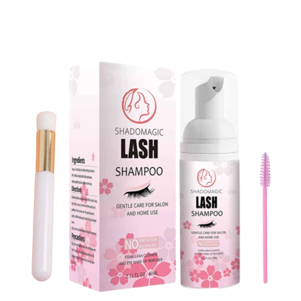 Cross-border eyelash extension foam cleanser, lash shampoo, gentle lash care cleaning mousse