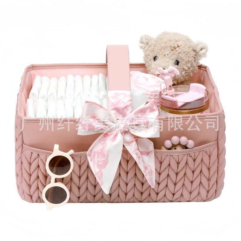 New storage bag baby diaper storage box newborn diaper baby travel basket storage handbag storage box