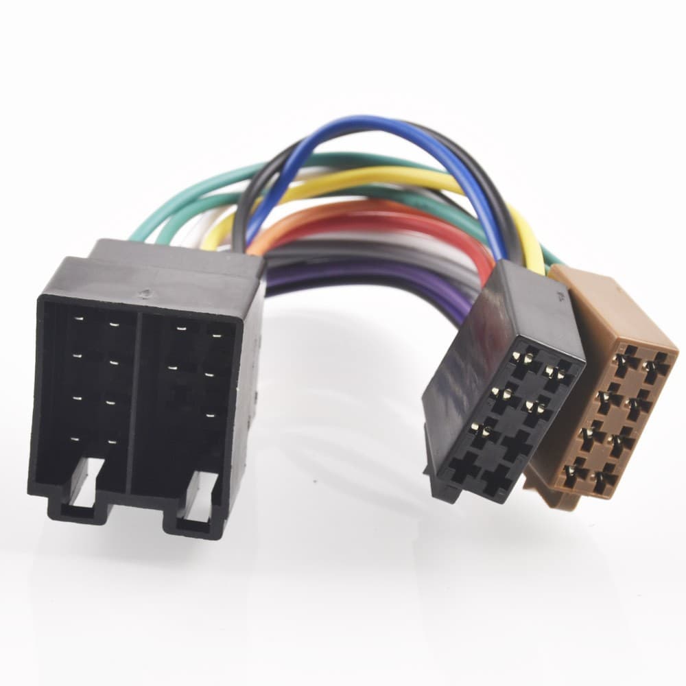 ISO Wiring Harness Stereo Radio Plug Adapter Male to Female Connector for Volkswagen Golf MK4