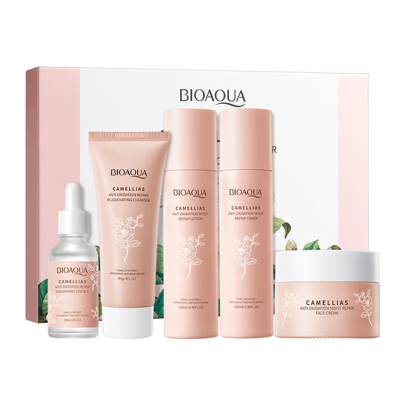 All English packaging skincare nourishing and moisturizing gift set, hydrating and pore-refining set wholesale cross-border