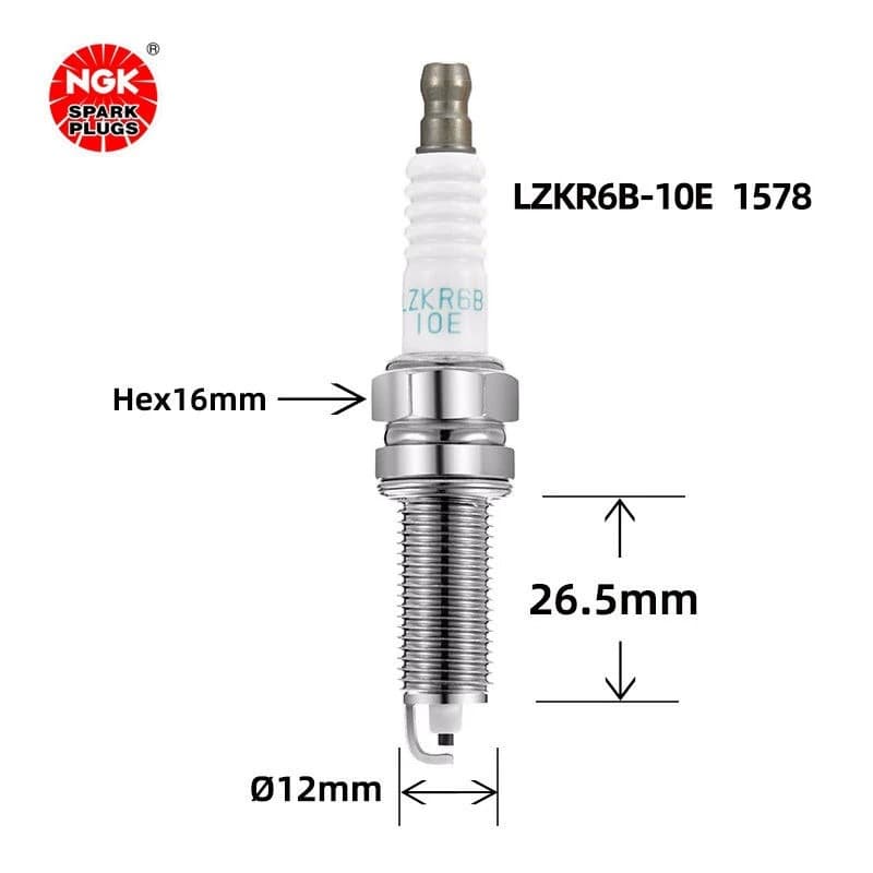 Lzkr6B-10E 1578 Spark Plug 1885510060 Bujias Spark Plug, High Temperature Resistant, Fuel-Efficient, Can Be Mixed Batched