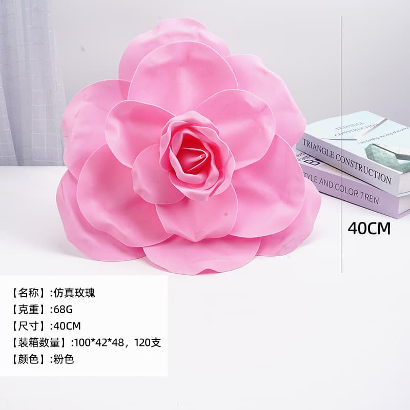 Cross-border wholesale beautiful artificial rose flowers for wedding decoration stage decoration multiple sizes available large artificial flowers