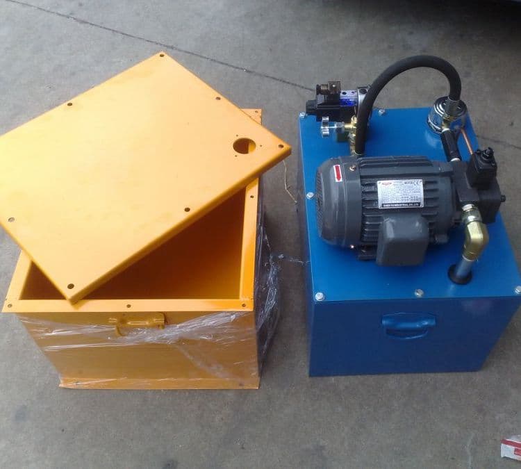 Hydraulic system: 40L oil tank, 60L cast aluminum hydraulic tank, 80L/100L/150L/200L steel plate tank.