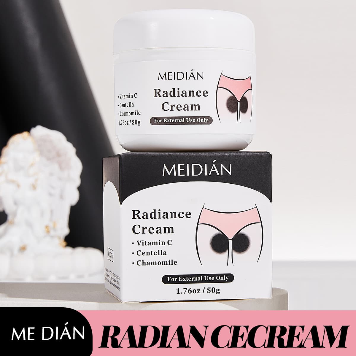 Cross-border MEIDIAN Melatonin Cream Melatonin Cream Underarm Arm Knee Dark Spot Removal Hydrating Brightening Smooth Refreshing Skin