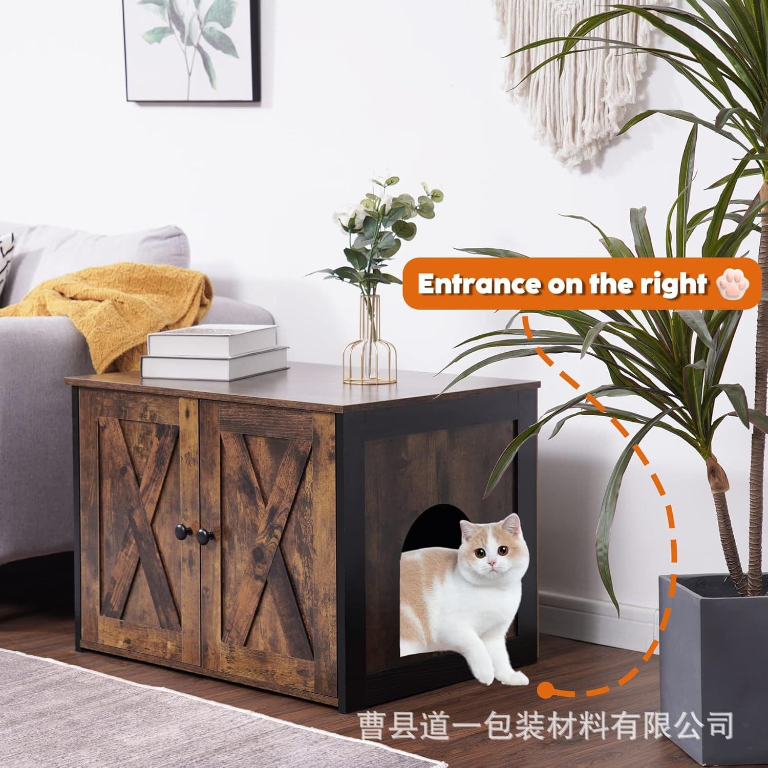 Indoor cat cage, cat maternity room, cat house, four-season doghouse, removable and washable pet supplies, cat toilet, cathouse, summer