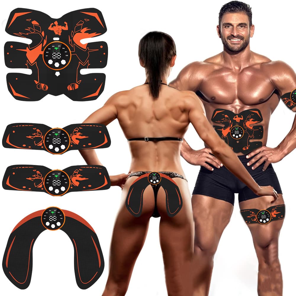New Cross-border EMS Abdominal Trainer Muscle Stimulator Home Workout Fat Burning Machine Lazy Fitness Ab Belt