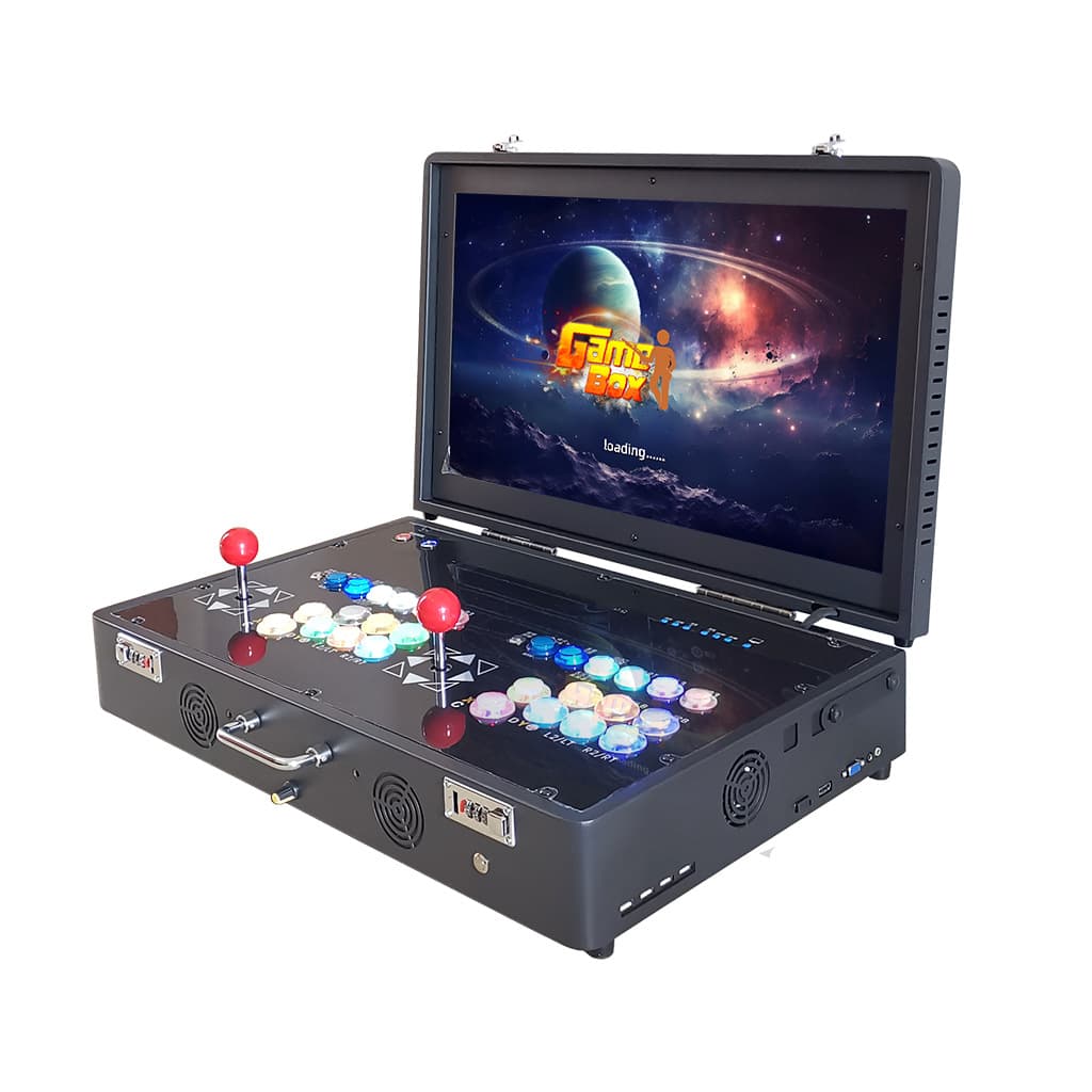 24-inch Portable Home PC Gaming Console with Arcade Joystick Control Panel, Fighting Machine, PS2 Controller Game Console