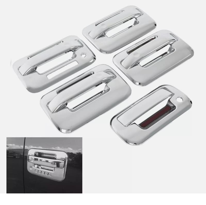 For 04-14 Ford F150 door handle cover, chrome-plated pull handle cover, tailgate handle cover, kit