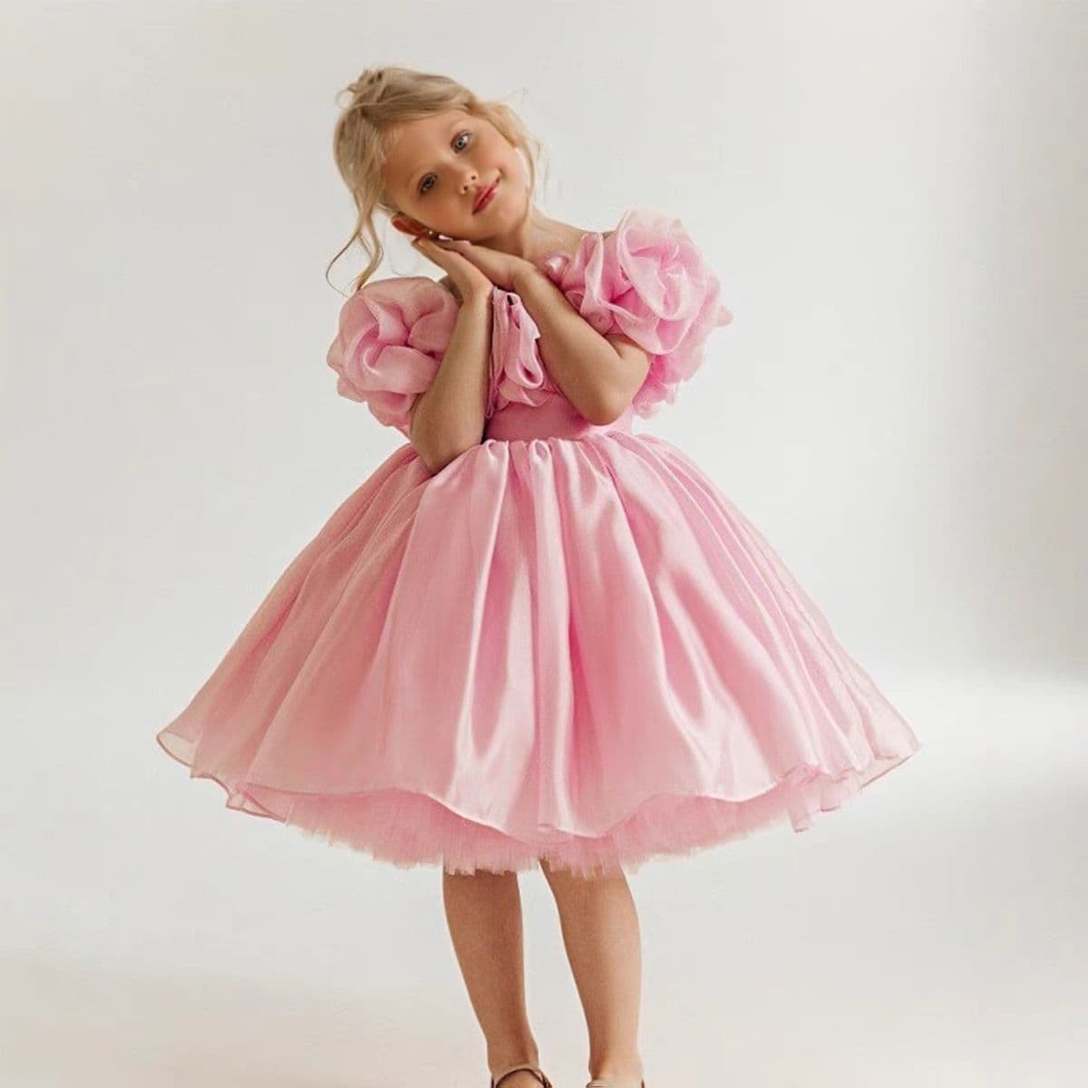 In Stock European and American Girls' Bestselling First Birthday Spanish Piano Runway French Birthday Dress Princess Gown