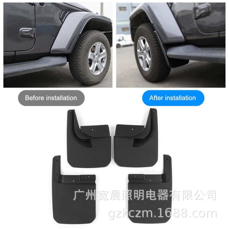Fits Jeep Wrangler JL Mud Flaps Mud Guards Splash Guards Sand and Stone Deflectors Upgrade Accessories