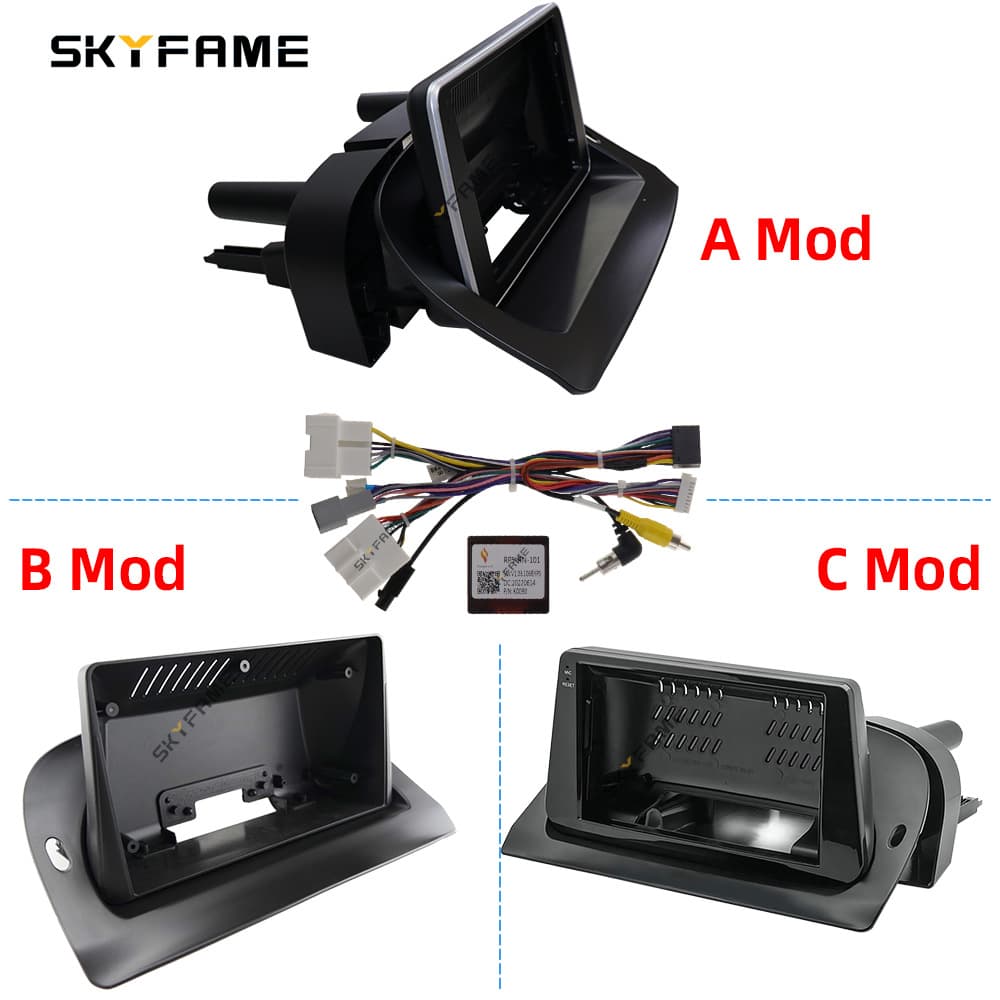 SKYFAME versatile frame set 15-18 Renault Kangoo modified audio navigation panel frame