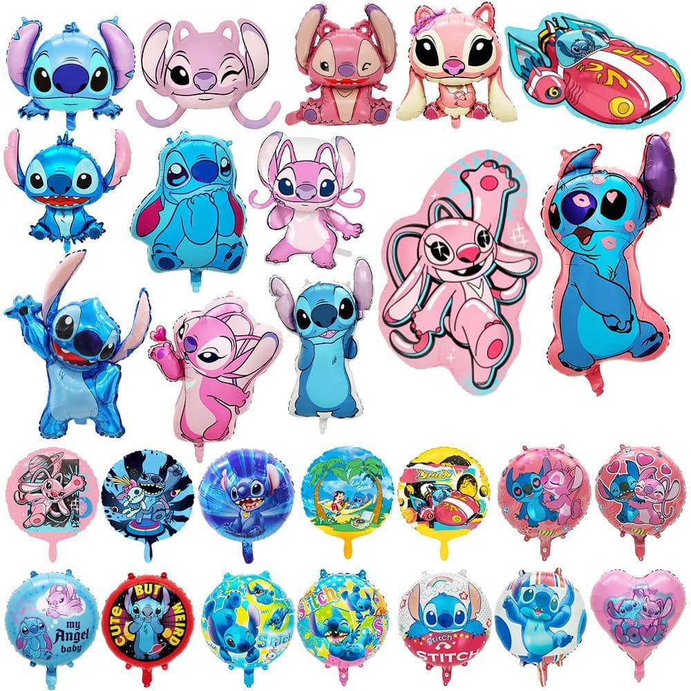 New Cross-Border Cartoon Stitch Aluminum Foil Balloons Birthday Party Decorations Children's Anime Theme Balloons Wholesale
